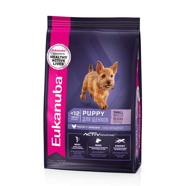Eukanuba Dog для щенков мелких пород Курица