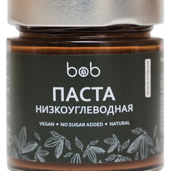 Паста Bob шоколадно-фундучная низкоуглеводная 200г