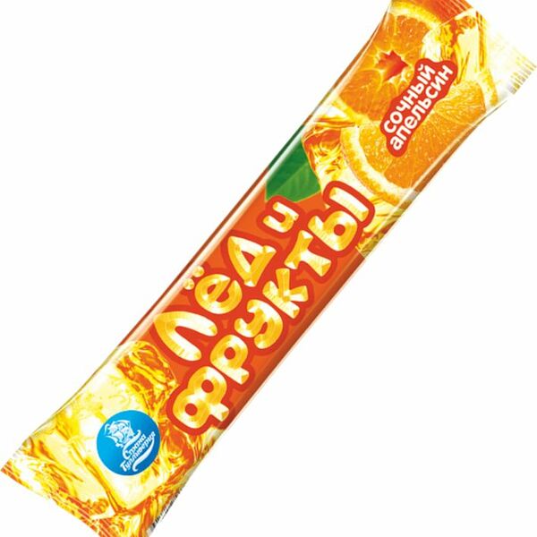 Лед Страна Гулливерия Лед и Фрукты Сочный Апельсин 55г