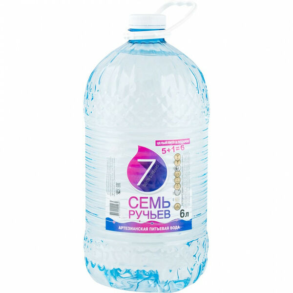 Вода питьевая негазированная 7 Ручьев Окуловская