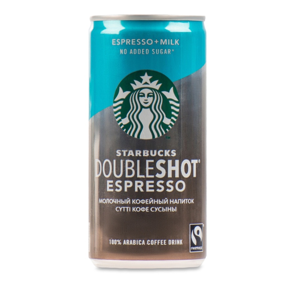 

Напиток молочный кофейный Starbucks Doubleshot Espresso стерилизованный без сахара Arla Foods amba 0.2 л, Дания