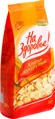 

Хлопья кукурузные На здоровье! глазированные 350 г