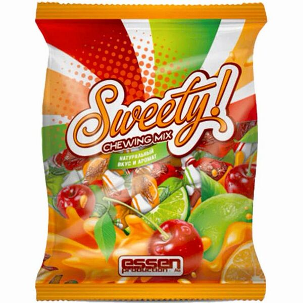 Набор жевательных конфет Essen Sweety! черри-лайм-апельсин, 200г