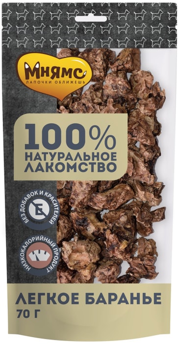 

Лакомство для собак Мнямс легкое баранье 70 г