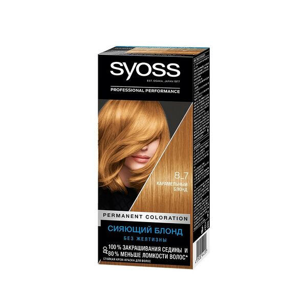 Краска для волос Syoss 8-7 Карамельный блонд