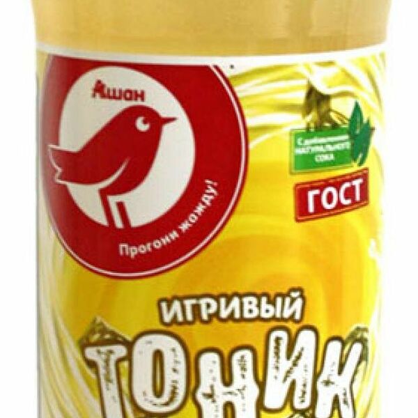 Напиток сильногазированный АШАН Красная птица Тоник безалкогольный
