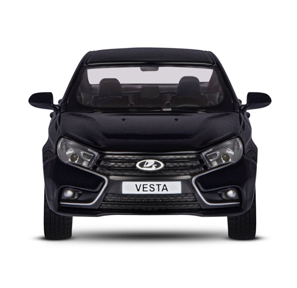 

Машина металлическая Автопанорама 1:24 lada vesta седан, черный