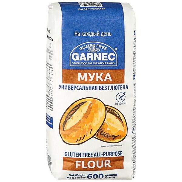 Мука Garnec универсальная без глютена, 600г