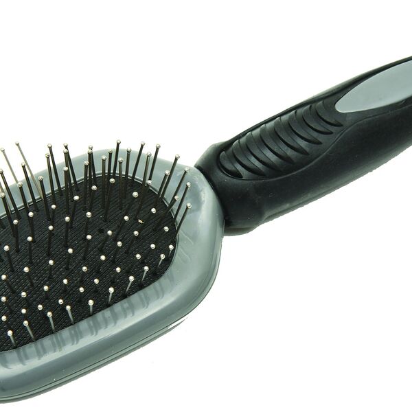 Каскад массажная щетка с прорезиненной ручкой и каплями 20 см.