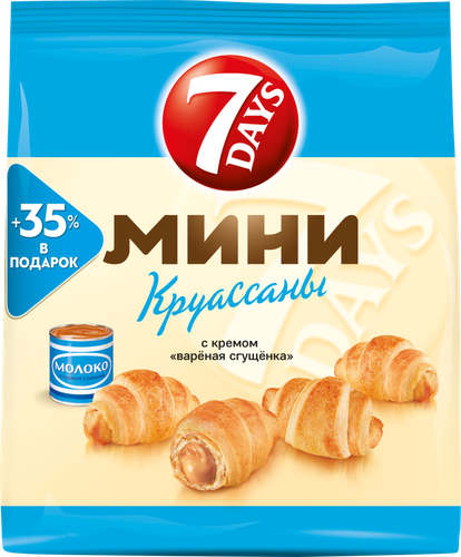 

Мини-круассаны 7 Days с вареной сгущенкой, 300 г
