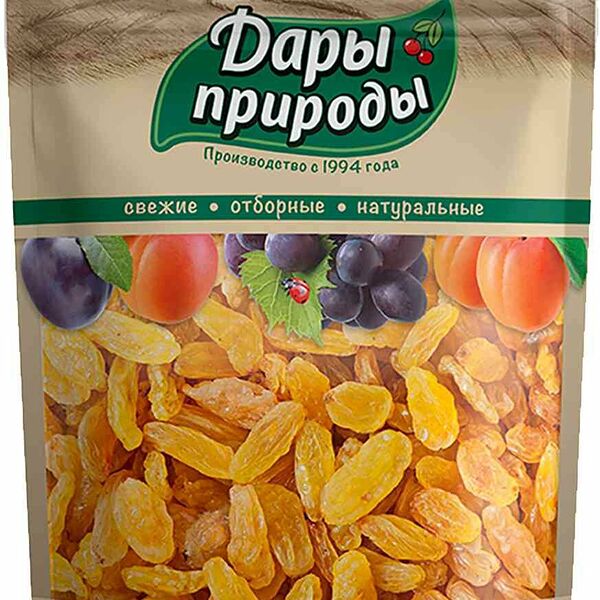 Изюм золотой Дары природы 150г