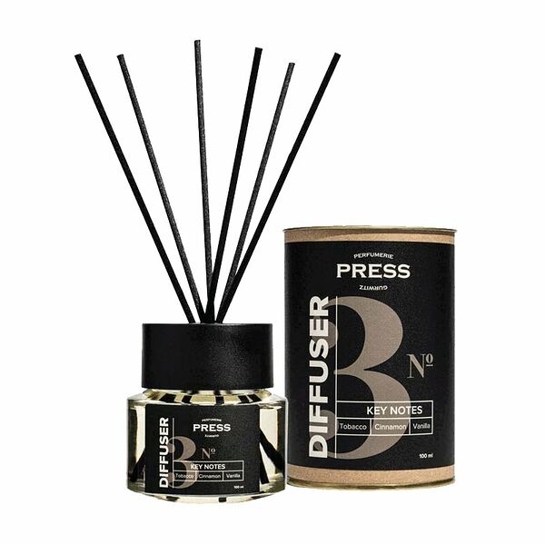 Press Gurwitz Perfumerie Ароматизатор для дома с палочками №3 Табак-Корица-Ваниль 1 шт 100 мл