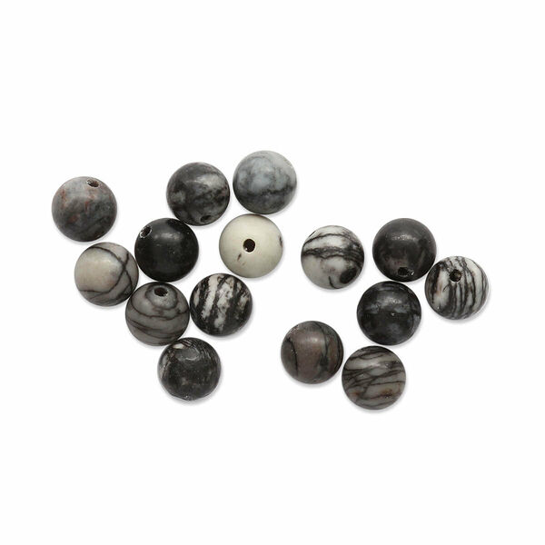 4AR318 Бусины, Яшма Пикассо 6мм, 15шт/упак, Astra&Craft