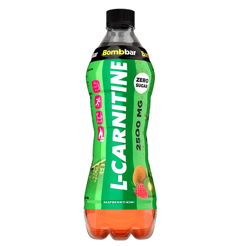 

Напиток безалкогольный слабогазированный BombBar L-Carnitine Малина-Киви, 0.5 л