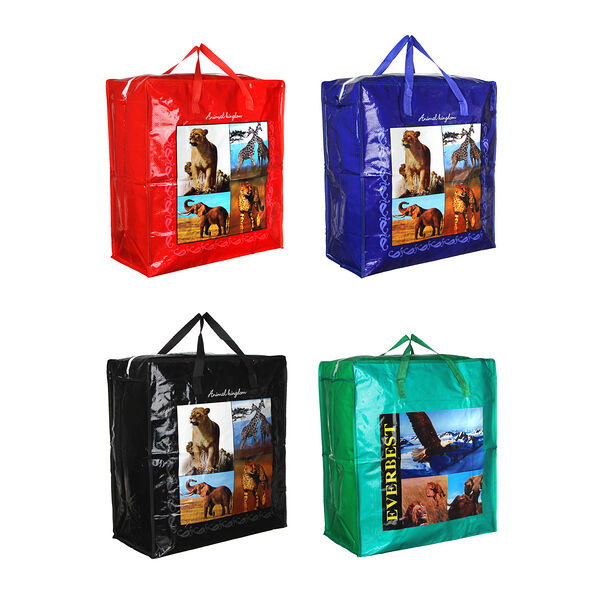 Vetta сумка хозяйственная, 50х55х25см, 68 литров, до 6кг, полипропилен, 4 дизайна