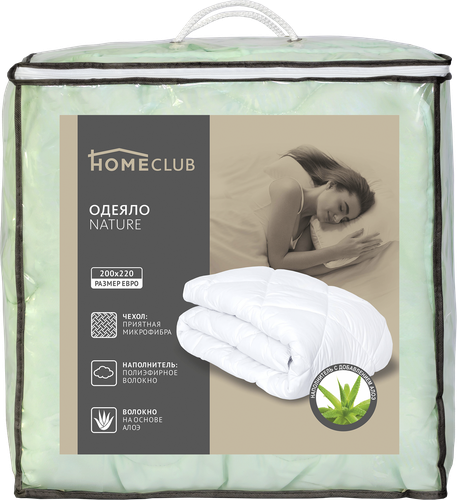 

Одеяло стеганое HOMECLUB Nature 220х200см, Арт. ОСВ_N-61133у