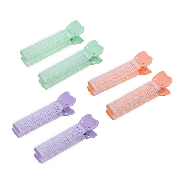 Бигуди для прикорневого объема волос 2 шт, 10.5х3 см, пластик, нейлон, 3 цвета