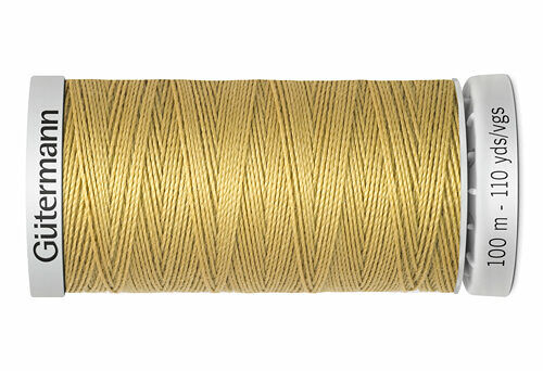 724033 Нить Extra Strong M 782 суперкрепкая, 100м, 100% п/э Gutermann(893 бежево-желтый)