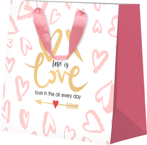 

Пакет подарочный Love 2023, 21х19х9см, в ассортименте