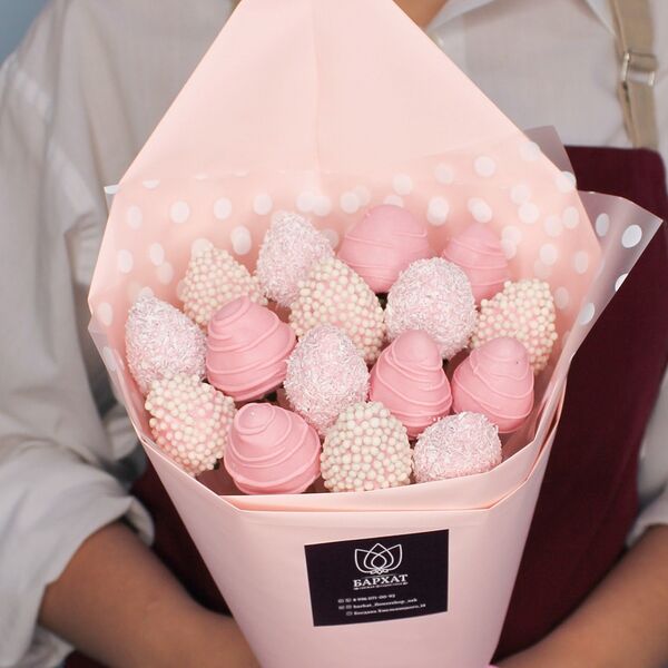 Клубника в шоколаде, Букет из клубники Предвкушение