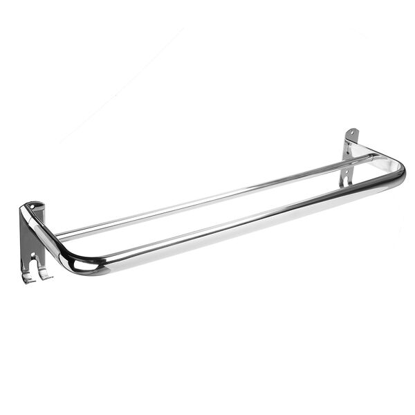 Sonwelle полка для полотенец с крючками, 60см, хром, нерж. сталь