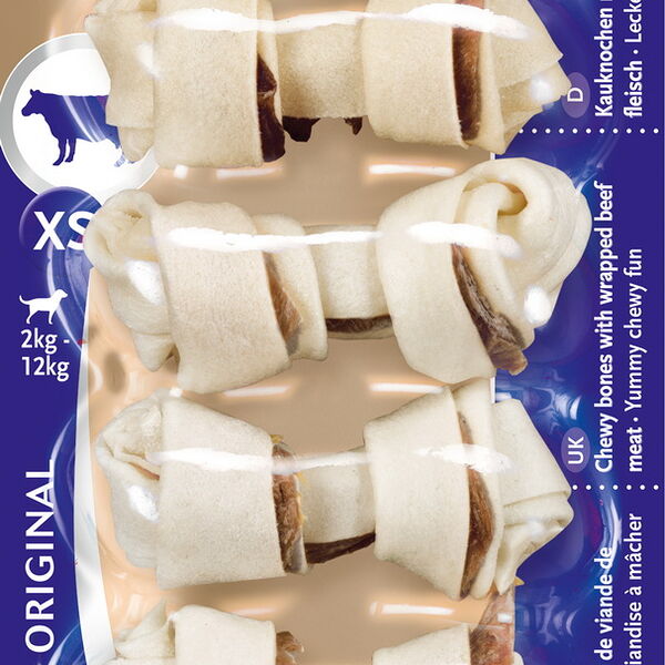 8in1 Delights Beef XS косточки с говядиной для мелких собак (7.5 см.) Говядина, 7 шт.