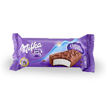Пирожное Milka Choco Snack с кремом в молочном шоколаде