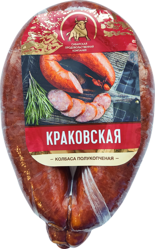 

Колбаса полукопченая СПК Краковская 390г