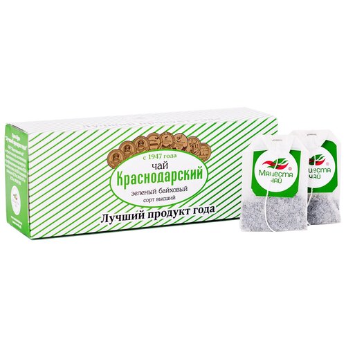 

Чай зеленый Краснодарский с 1947 г 25 х 1.5 г