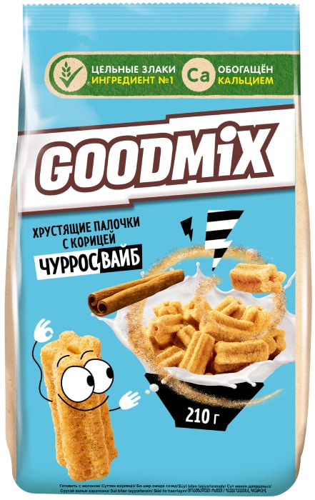 

Хрустящие палочки Goodmix Чурросвайб с корицей 210 г
