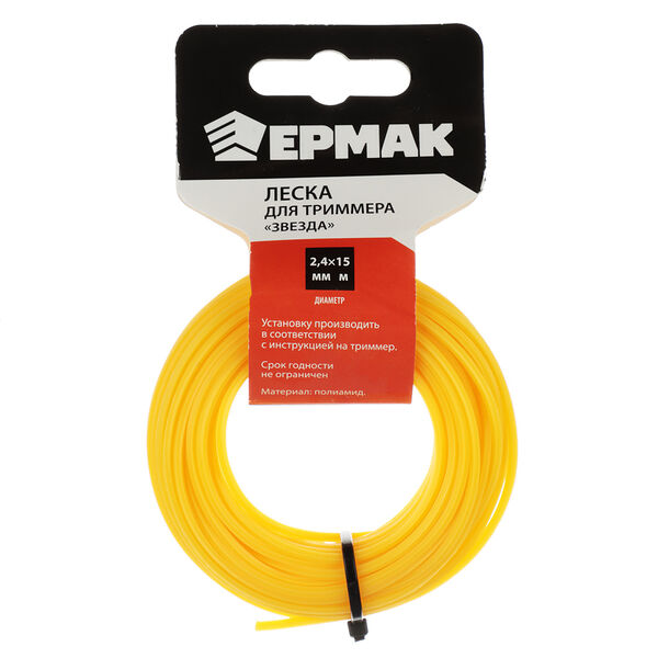 Ермак леска для триммера сечение 