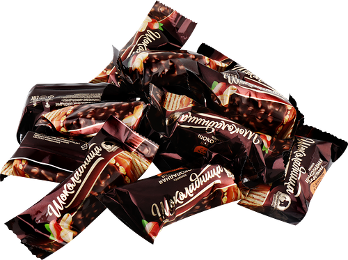 Конфеты ШОКОЛАДНИЦА Вафельные с карамелью вес до 250г