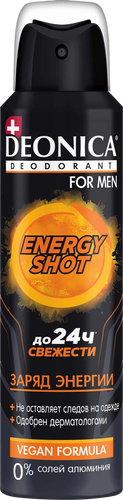 

Дезодорант мужской Deonica Energy Shot Vegan Formula 150 мл