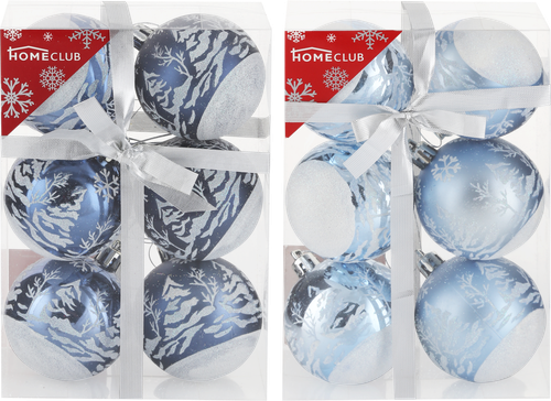 

Набор елочных шаров Homeclub с декором, в ассортименте