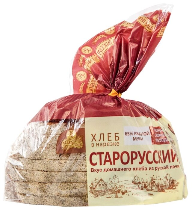 

Хлеб Русский хлеб Старорусский ржано-пшеничный нарезка 350 г