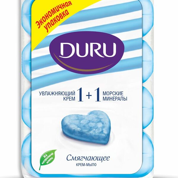 Крем-мыло твердое Duru Смягчающее с морскими минералами (4 шт)