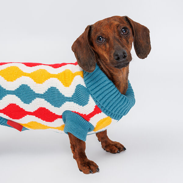 Свитер для кошек и собак, 40 см, светлый с узором