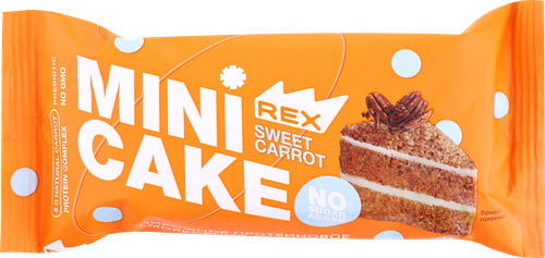 

Пирожное протеиновое ProteinRex Mini cake Морковный тортик 40 г