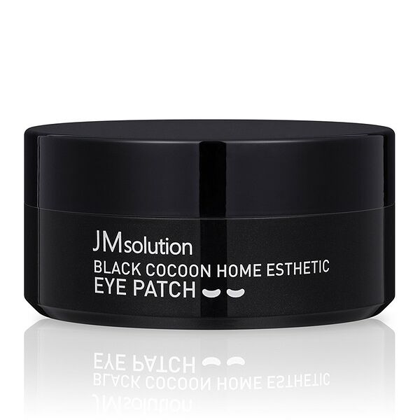Патчи для глаз Jmsolution Black Cocoon гидрогелевые с протеинами шелка и древесным углем 60 шт 90 г