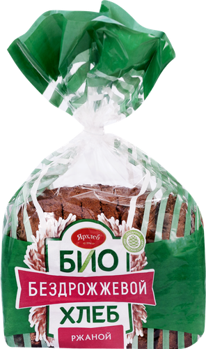 

Хлеб Ярхлеб Био ржаной бездрожжевой в нарезке, 350 г