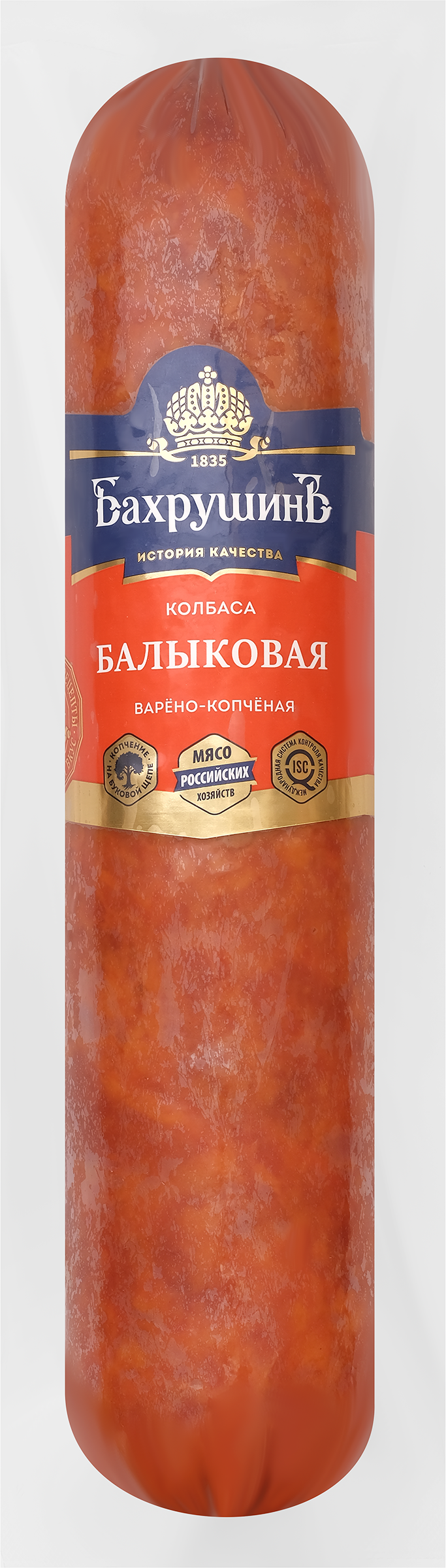 

Колбаса БАХРУШИНЪ Балыковая в/к в/у вес до 500г