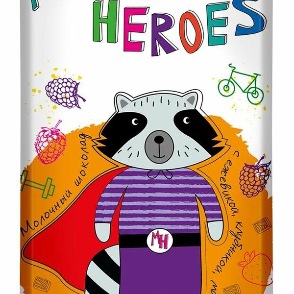 Шоколад Magic Heroes молочный с ягодами