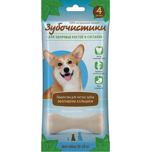 Лакомство для собак средних пород Зубочистики с кальцием