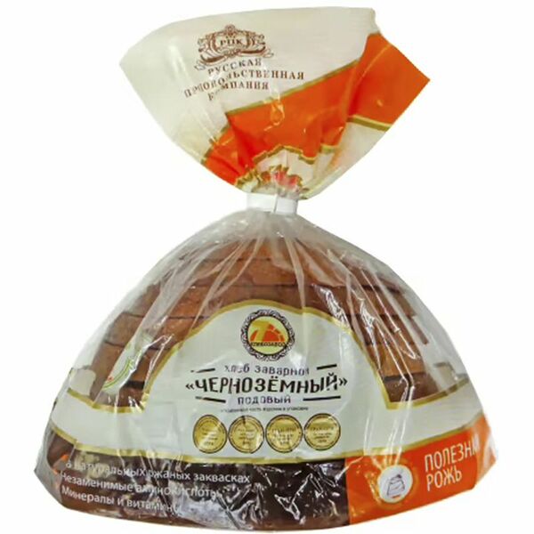 Хлеб Хлебозавод №7 Черноземный заварной подовый в нарезке