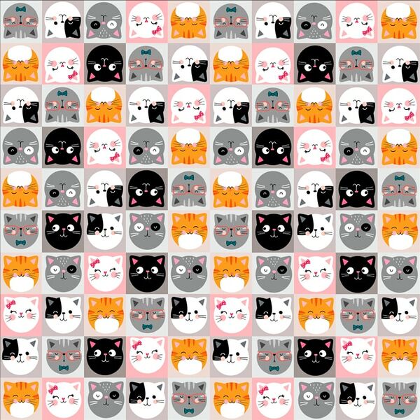 Салфетки бумажные ND Play Кошки с ушками 3 слоя 33*33см 20шт