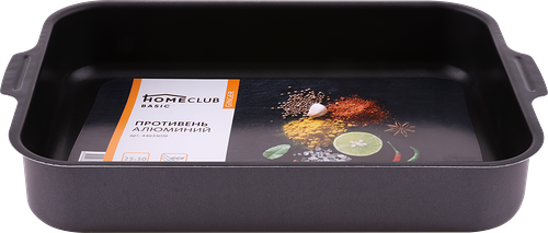 Противень HOMECLUB Ginger 23х30см, штампованный алюминий, антипригарное покрытие, Арт. 44633019