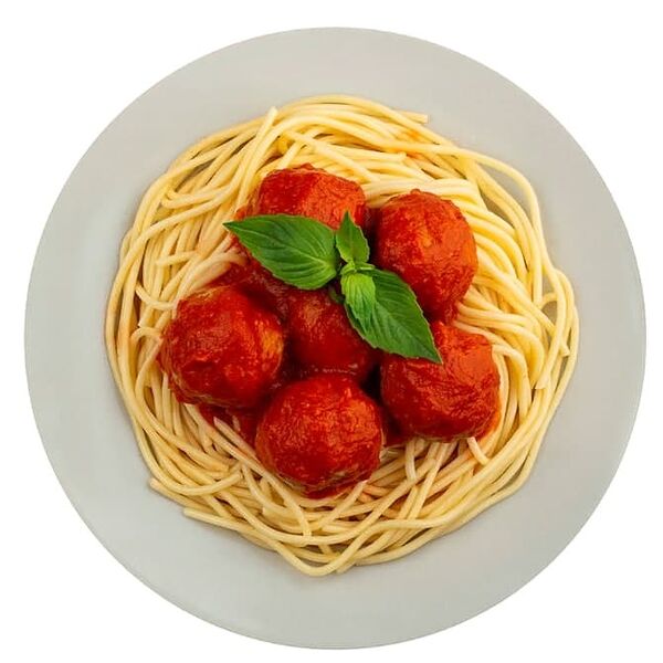 Фрикадельки из фарша по-домашнему с телятиной со спагетти Уже Готово