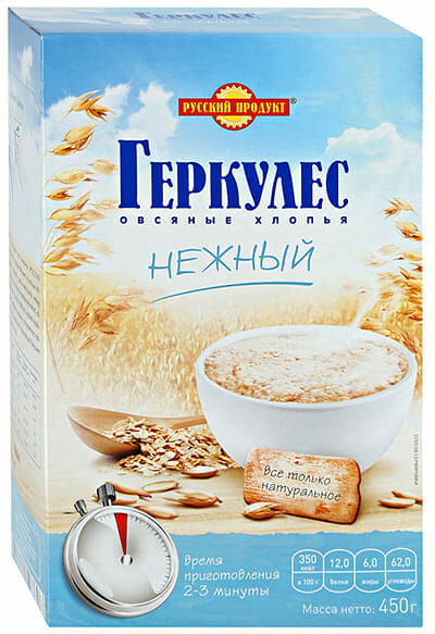 Хлопья Русский Продукт овсяные Геркулес нежный 450 г