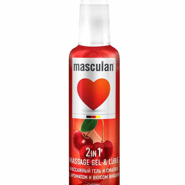 Masculan 2 в 1 Лубрикант Гель-смазка с ароматом вишни 130 мл