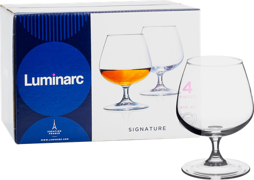 

Набор бокалов для коньяка LUMINARC Signature/Эталон 410мл Арт. J2934, 4шт